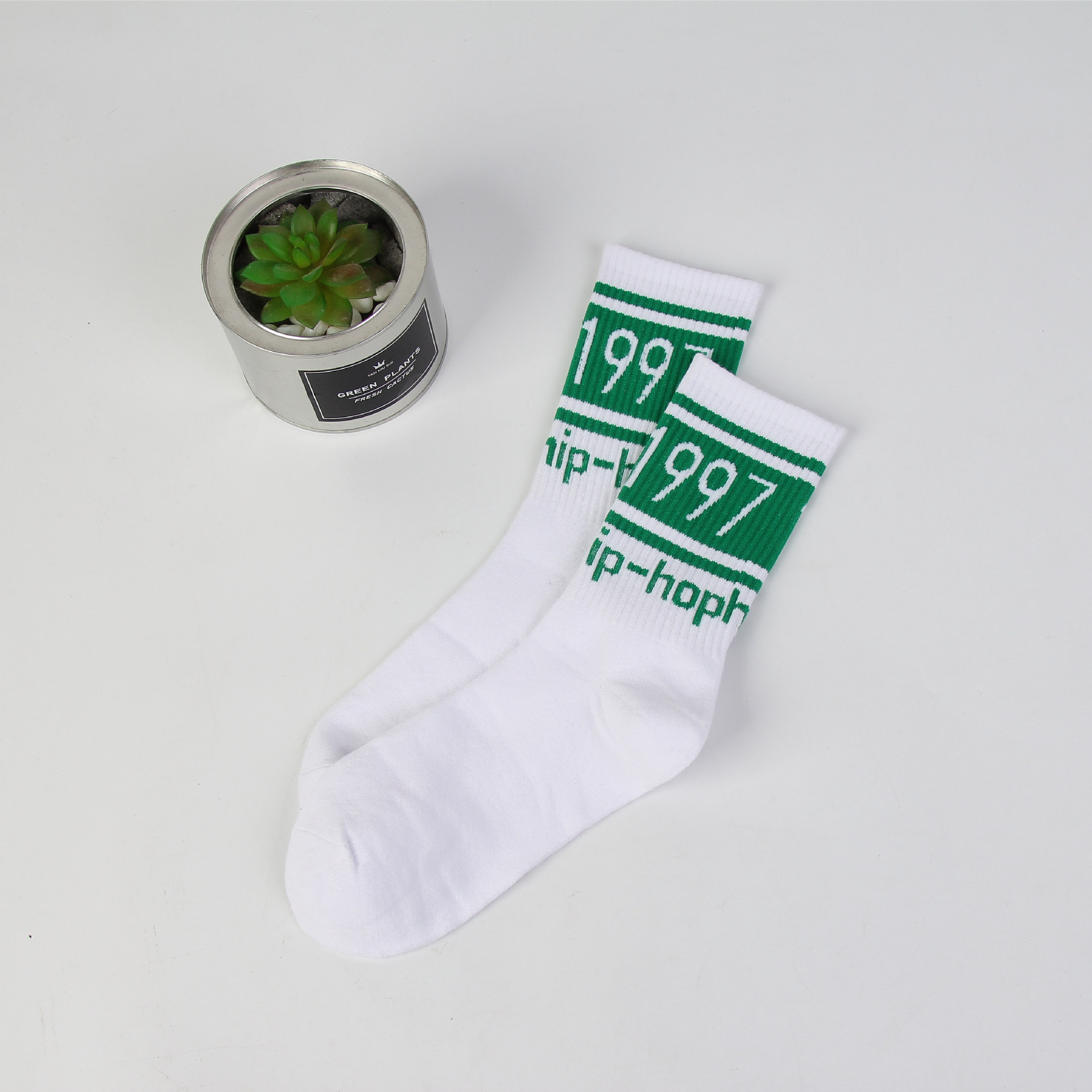 Stockings Cotton Socks Male Tide Brand In Street Basketball Skateboard Hip-hop Tide Flow Tube Socks